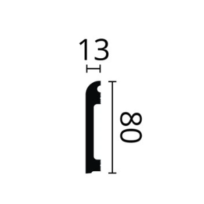 Lišta Wallstyl FL12 80x13
