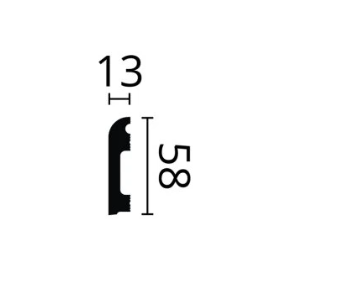 Lišta Wallstyl FL13 58x13