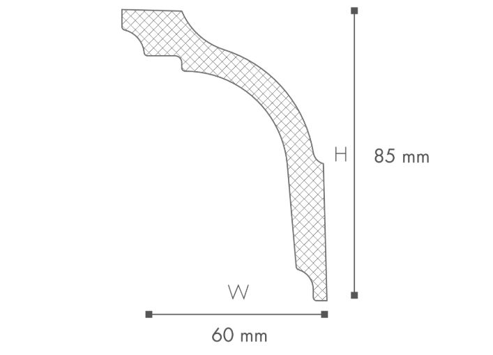 Lišta Nomastyl GL 60 x 85