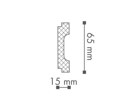 Lišta Wallstyl WD1  15 x 65