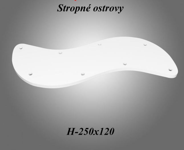 Stropný ostrov Vlna 250 x 120