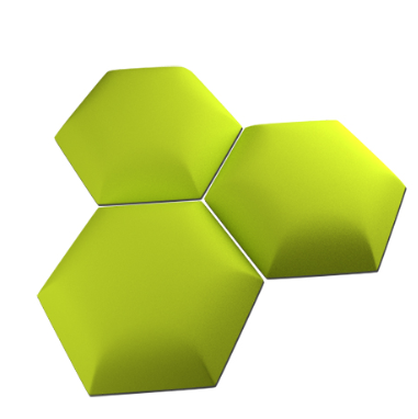 Čalúnený panel Hexagon